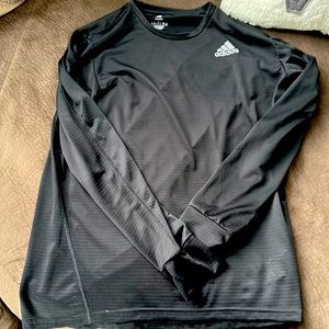 Long sleeve lightweight Adidas shirt.